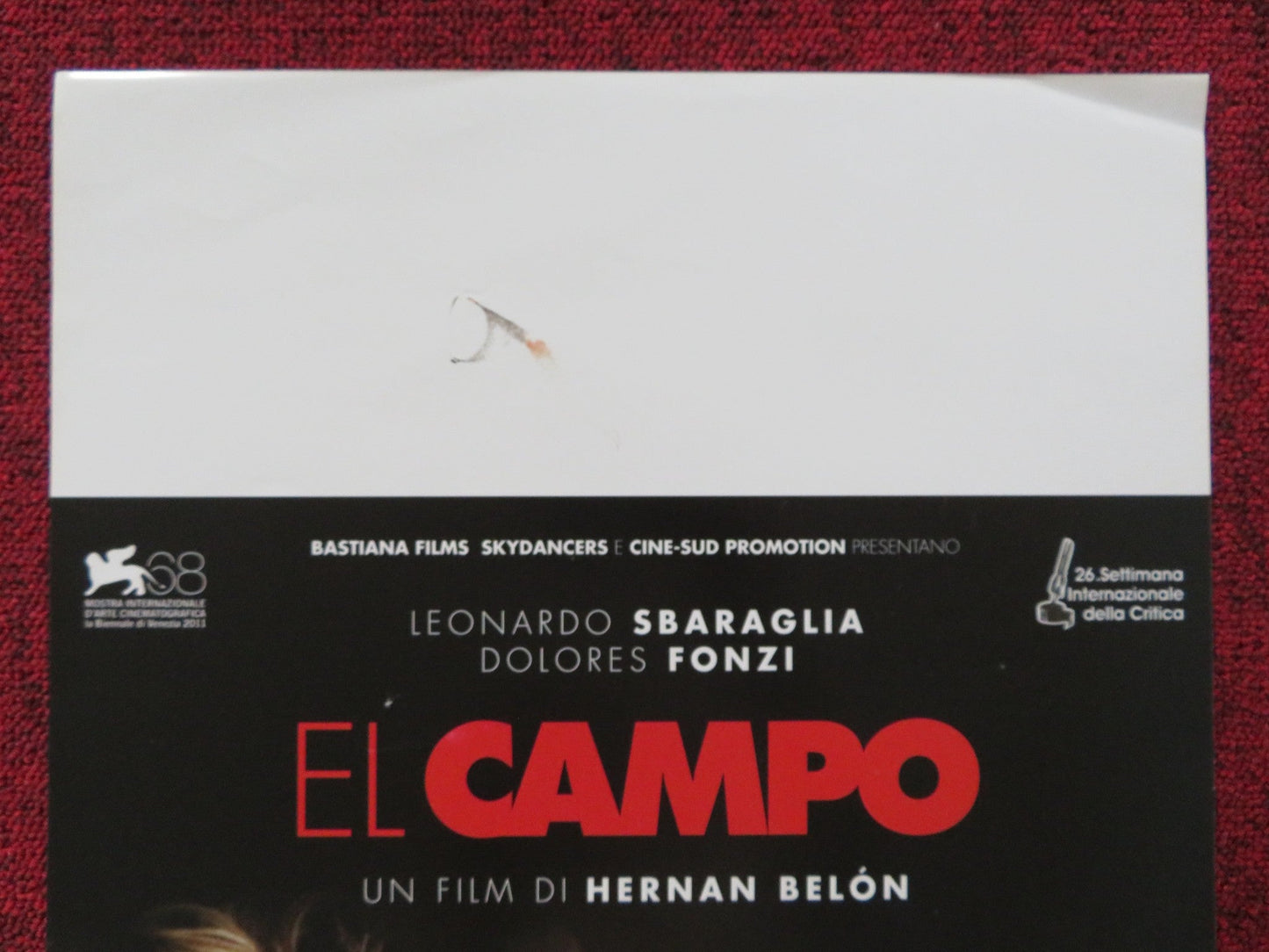 EL CAMPO ITALIAN LOCANDINA POSTER LEONARDO SBARAGLIA DOLORES FONZI 2011 Rendezvous Cinema Movie posters