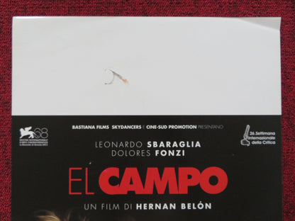 EL CAMPO ITALIAN LOCANDINA POSTER LEONARDO SBARAGLIA DOLORES FONZI 2011 Rendezvous Cinema Movie posters