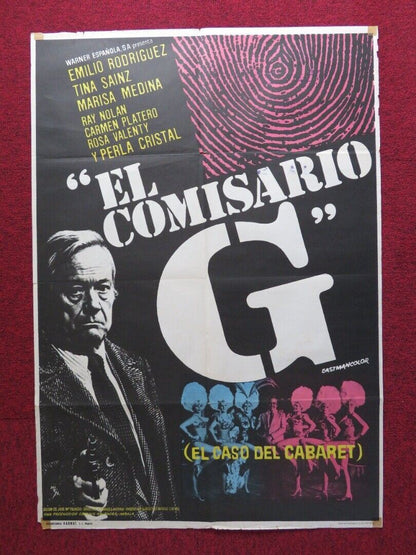 EL COMISARIO G. EN EL CASO DEL CABERET SPANISH ROLLED POSTER JOSE LUIS BARINGO Movie posters