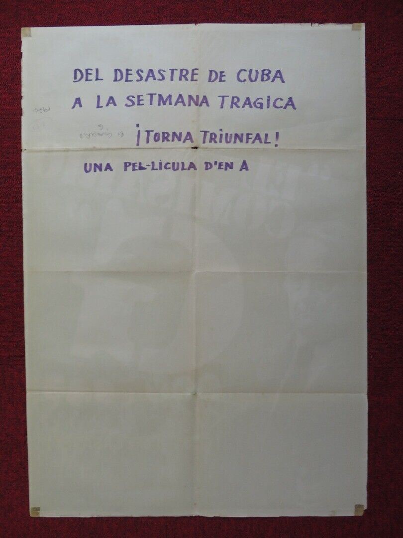 EL COMISARIO G. EN EL CASO DEL CABERET SPANISH ROLLED POSTER JOSE LUIS BARINGO Movie posters