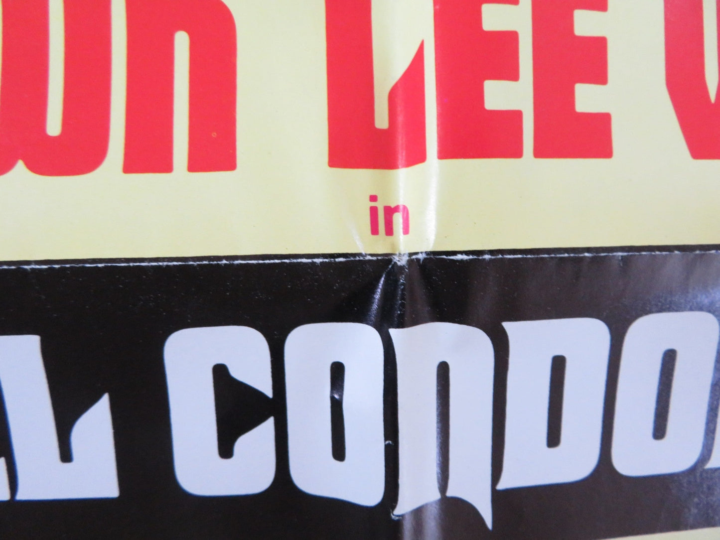 EL CONDOR - STYLE B FOLDED US ONE SHEET POSTER JIM BROWN LEE VAN CLEEF 1970 Rendezvous Cinema Movie posters