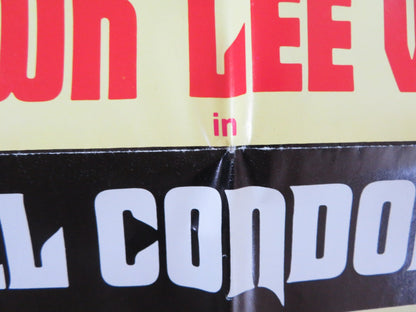 EL CONDOR - STYLE B FOLDED US ONE SHEET POSTER JIM BROWN LEE VAN CLEEF 1970 Rendezvous Cinema Movie posters