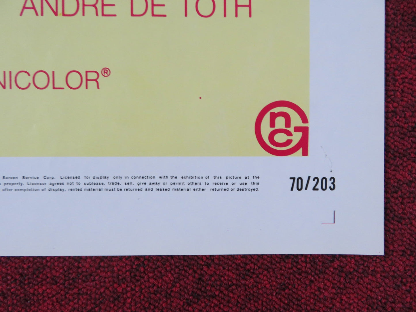 EL CONDOR - STYLE B FOLDED US ONE SHEET POSTER JIM BROWN LEE VAN CLEEF 1970 Rendezvous Cinema Movie posters