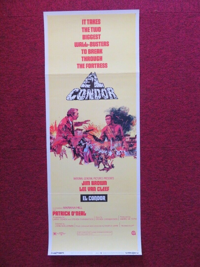 EL CONDOR US INSERT (14"x 36") POSTER JIM BROWN LEE VAN CLEEF 1970 Movie posters