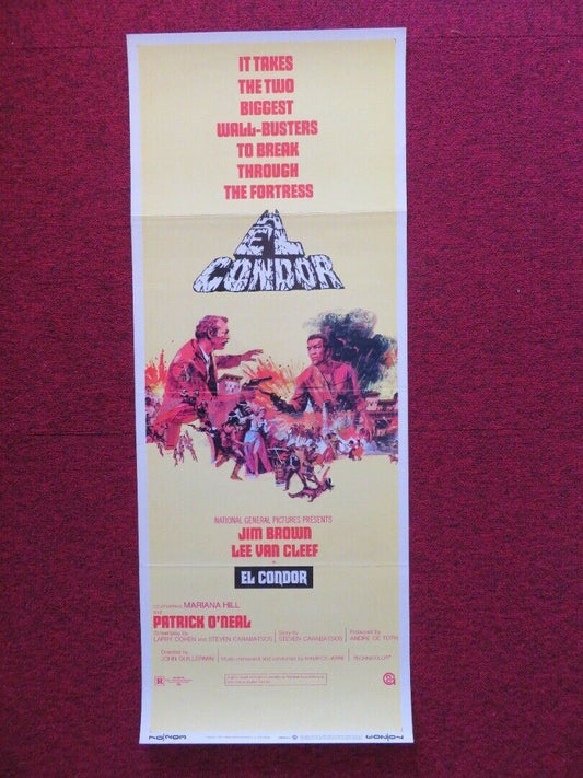 EL CONDOR US INSERT (14"x 36") POSTER JIM BROWN LEE VAN CLEEF 1970 Movie posters