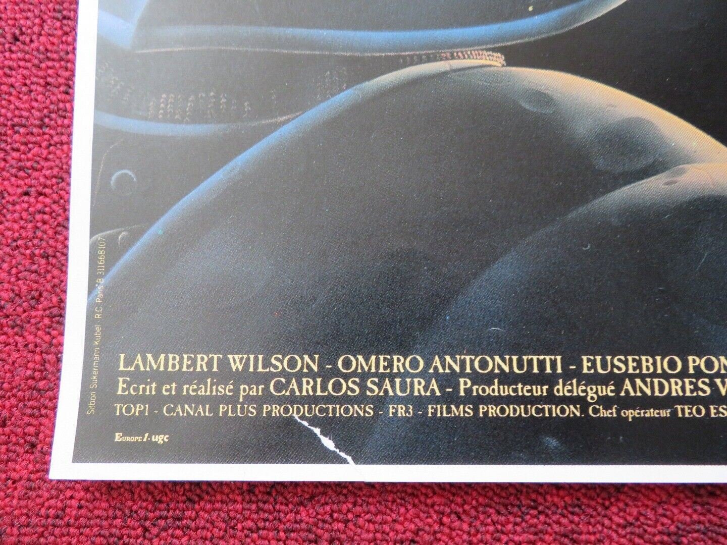 EL DORADO FRENCH (15"x 20") POSTER CARLOS SAURA OMERO ANTONUTTI 1988 Movie posters