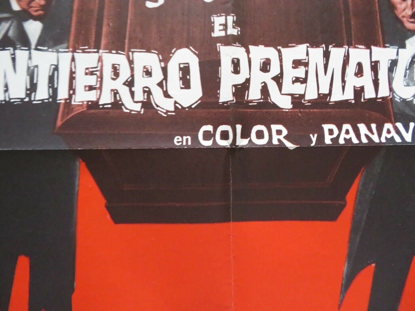 EL ENTIERRO PREMETURO / THE PREMATURE BURIAL SPANISH ONE SHEET FOLDED POSTER Movie posters