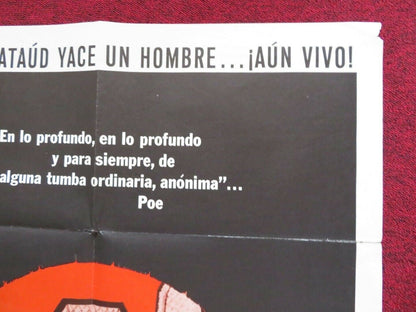 EL ENTIERRO PREMETURO / THE PREMATURE BURIAL SPANISH ONE SHEET FOLDED POSTER Movie posters