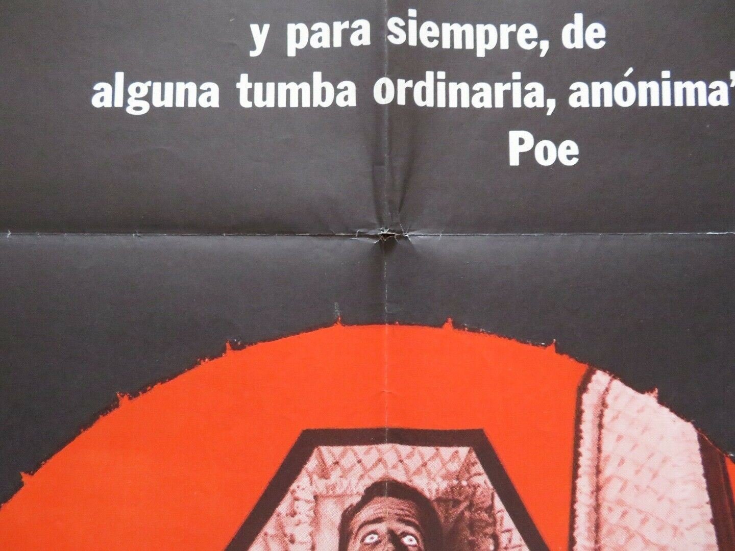 EL ENTIERRO PREMETURO / THE PREMATURE BURIAL SPANISH ONE SHEET FOLDED POSTER Movie posters