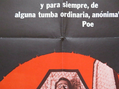 EL ENTIERRO PREMETURO / THE PREMATURE BURIAL SPANISH ONE SHEET FOLDED POSTER Movie posters