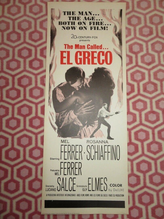 EL GRECO US INSERT (14"x 36") POSTER MEL FERRER ROSANNA SCHIAFINO 1966 Movie posters