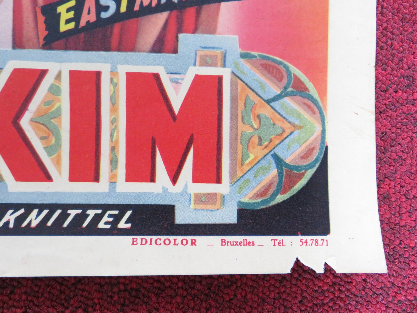 EL HAKIM BELGIUM POSTER NADJA TILLER ELISABETH MULLER 1957 Rendezvous Cinema Movie posters