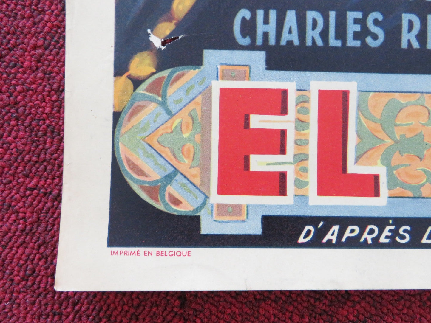 EL HAKIM BELGIUM POSTER NADJA TILLER ELISABETH MULLER 1957 Rendezvous Cinema Movie posters