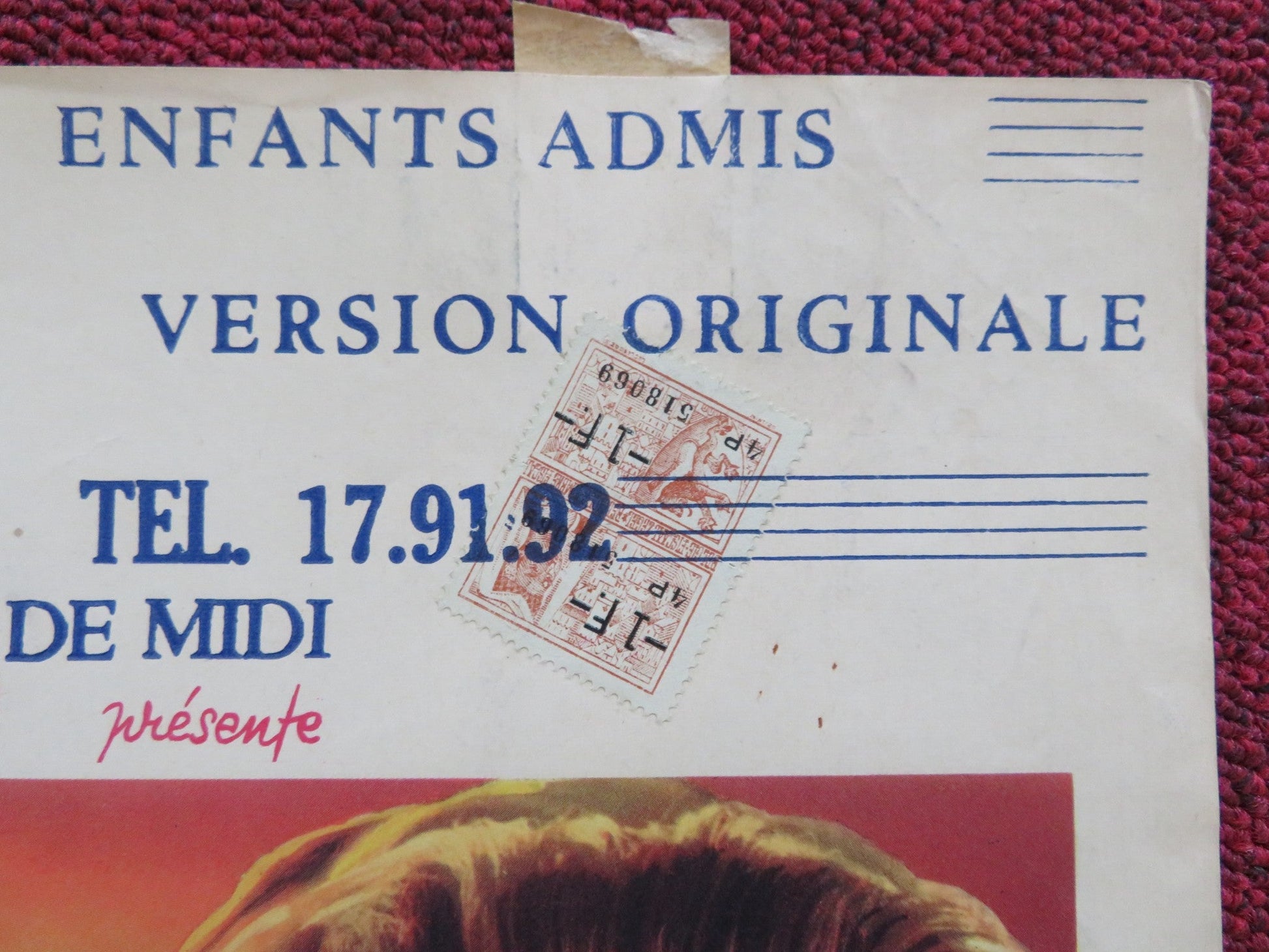 EL HAKIM BELGIUM POSTER NADJA TILLER ELISABETH MULLER 1957 Rendezvous Cinema Movie posters