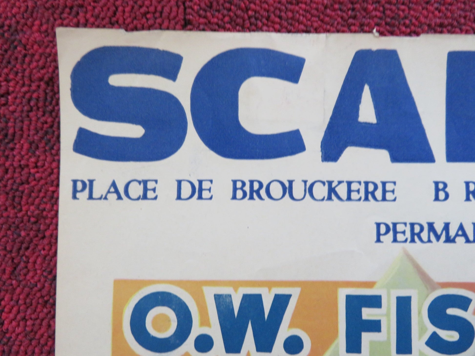 EL HAKIM BELGIUM POSTER NADJA TILLER ELISABETH MULLER 1957 Rendezvous Cinema Movie posters