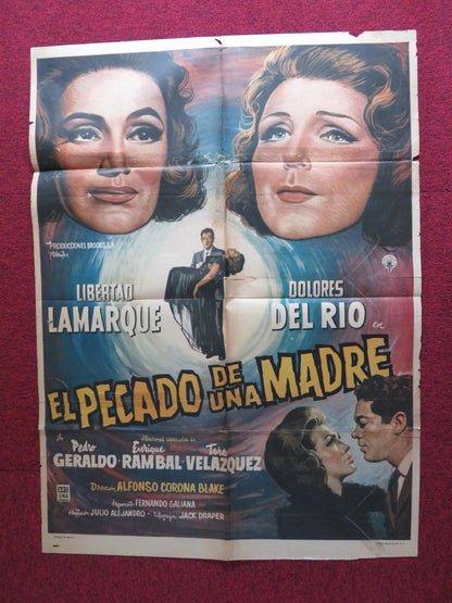 EL PACADO DE UNA MADRE / EL PACADO DE UNA MADRE FOLDED MEXICAN POSTER 1962 Rendezvous Cinema Movie posters