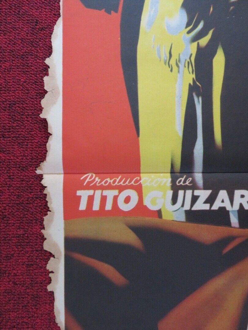 EL PECADO DE SER MUJER MEXICO FOLDED ONE SHEET POSTER 27" x 37" TITO GUIZAR 1955 - Rendezvous Cinema