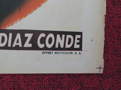 EL PECADO DE SER MUJER MEXICO FOLDED ONE SHEET POSTER 27" x 37" TITO GUIZAR 1955 - Rendezvous Cinema
