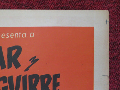 EL PECADO DE SER MUJER MEXICO FOLDED ONE SHEET POSTER 27" x 37" TITO GUIZAR 1955 - Rendezvous Cinema