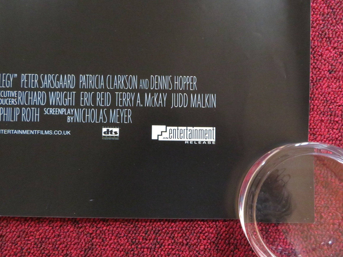 ELEGY UK QUAD (30"x 40") ROLLED POSTER PENELOPE CRUZ BEN KINGSLEY 2008 Rendezvous Cinema Movie posters