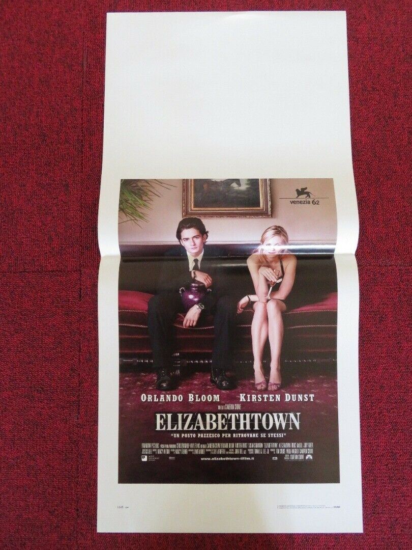 ELIZABETH TOWN ITALIAN LOCANDINA (27.5"x13") POSTER ORLANDO BLOOM KIRSTEN DUNST Movie posters