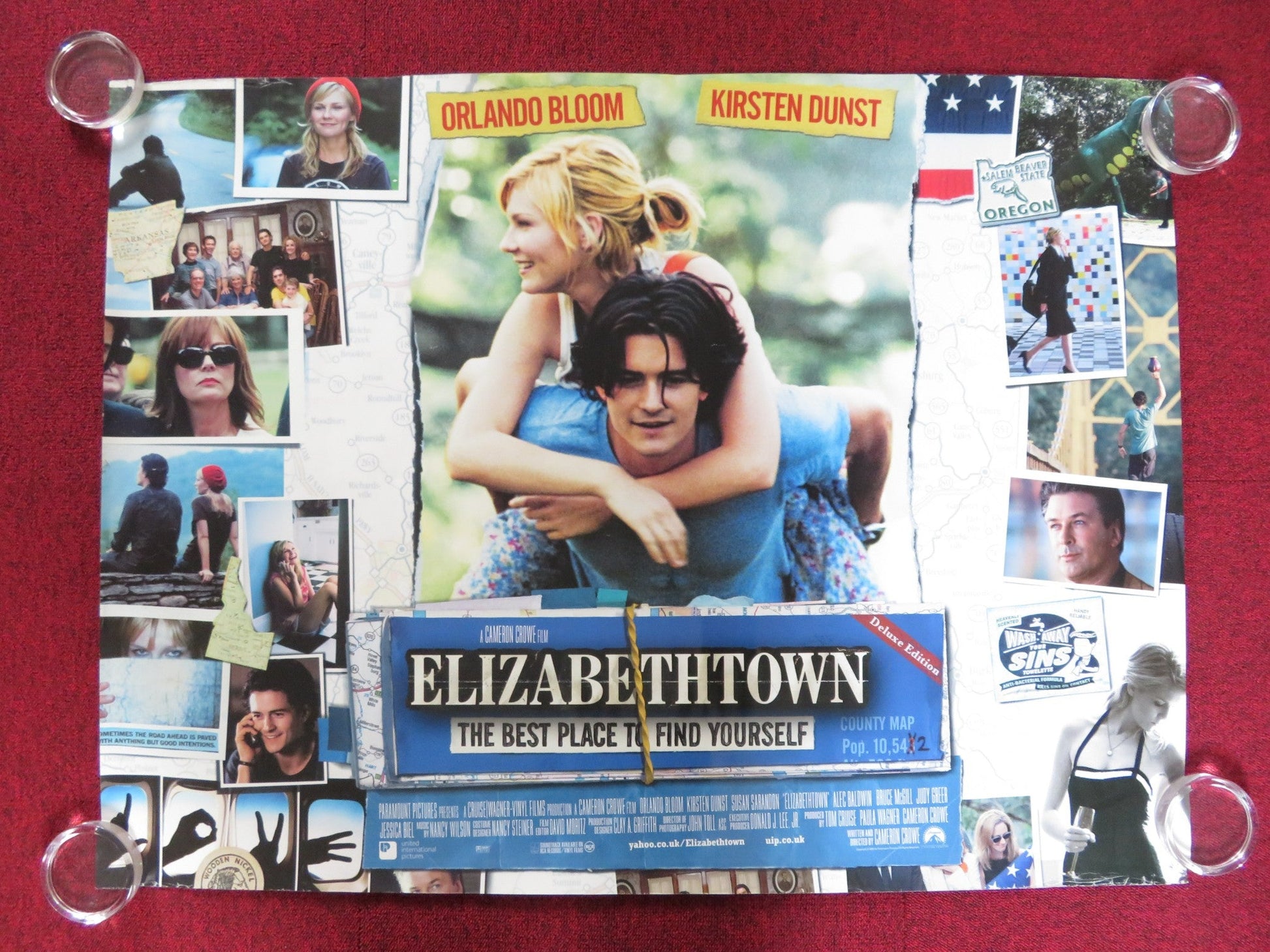 ELIZABETHTOWN UK QUAD (30"x 40") ROLLED POSTER ORLANDO BLOOM KIRSTEN DUNST 2005 Rendezvous Cinema Movie posters