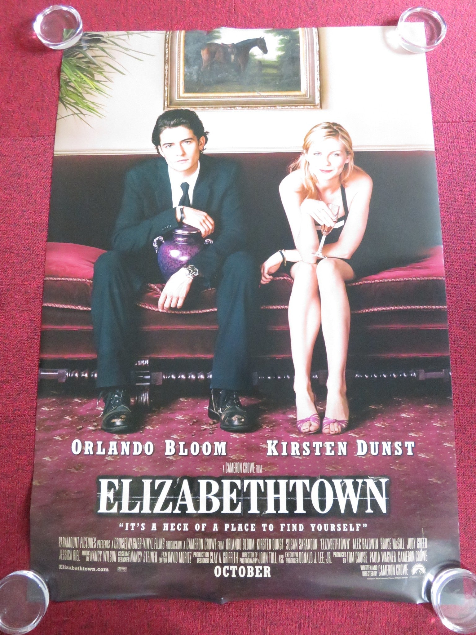 ELIZABETHTOWN US ONE SHEET ROLLED POSTER ORLANDO BLOOM KIRSTEN DUNST 2005 Rendezvous Cinema Movie posters