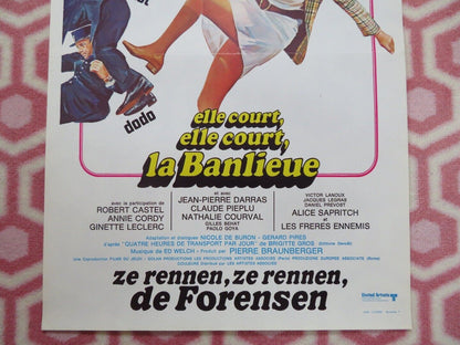 ELLE COURT, EL COURT LA BANLIEUE BELGIUM (21"x14") POSTER MARTHE KELLER 1973 - Rendezvous Cinema