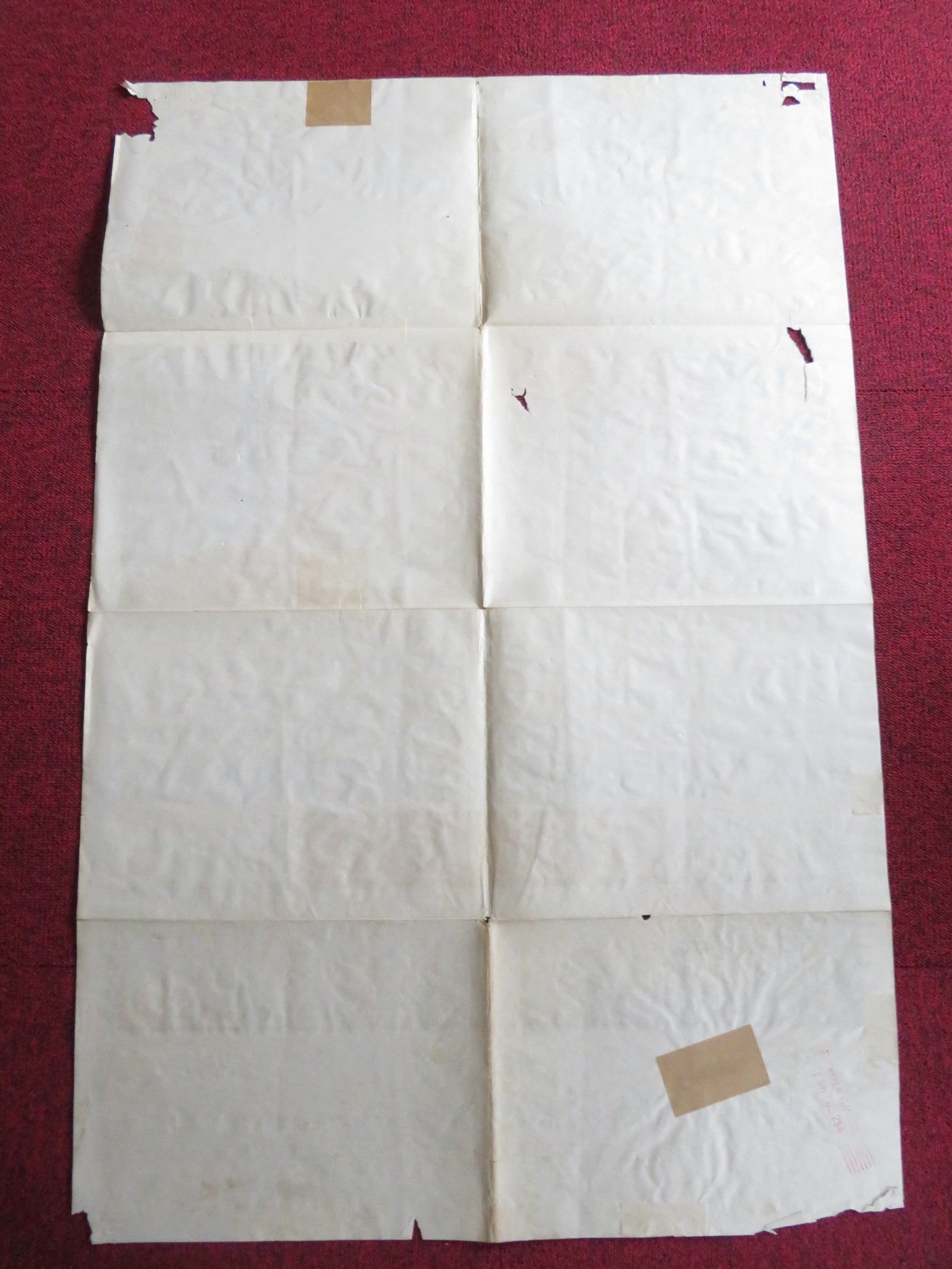 ELMER GANTRY FOLDED US ONE SHEET POSTER BURT LANCASTER JEAN SIMMONS 1960 Rendezvous Cinema Movie posters