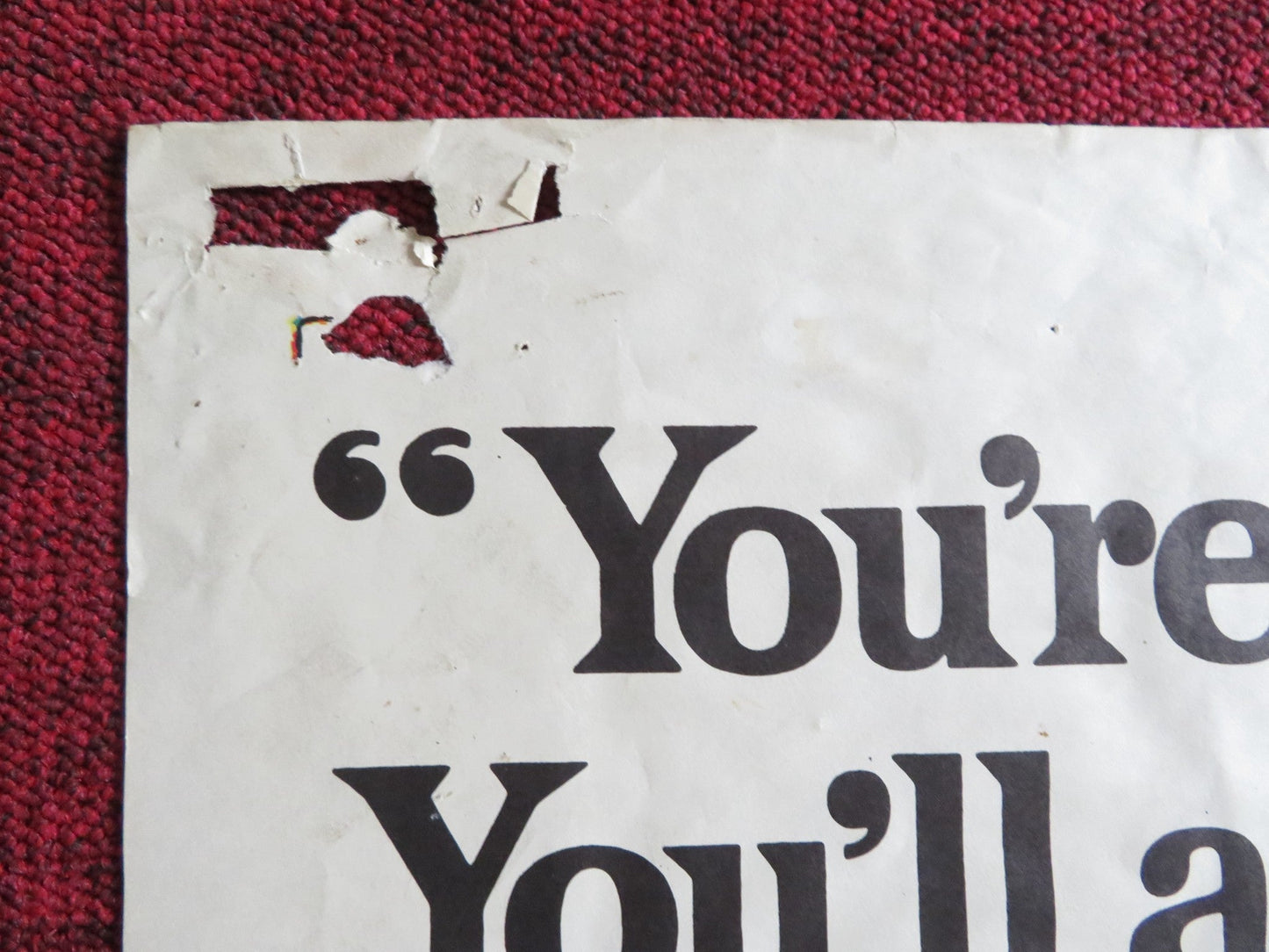 ELMER GANTRY FOLDED US ONE SHEET POSTER BURT LANCASTER JEAN SIMMONS 1960 Rendezvous Cinema Movie posters