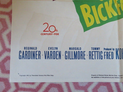 ELOPEMENT FOLDED US ONE SHEET POSTER CLIFTON WEBB ANNE FRANCIS 1951 Movie posters