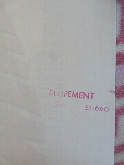 ELOPEMENT FOLDED US ONE SHEET POSTER CLIFTON WEBB ANNE FRANCIS 1951 Movie posters