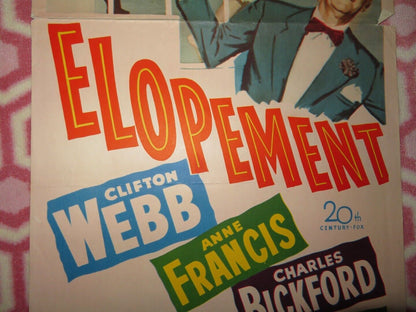 ELOPEMENT US INSERT (14"x 36") POSTER CLIFTON WEBB ANNA FRANCIS 1951 Movie posters