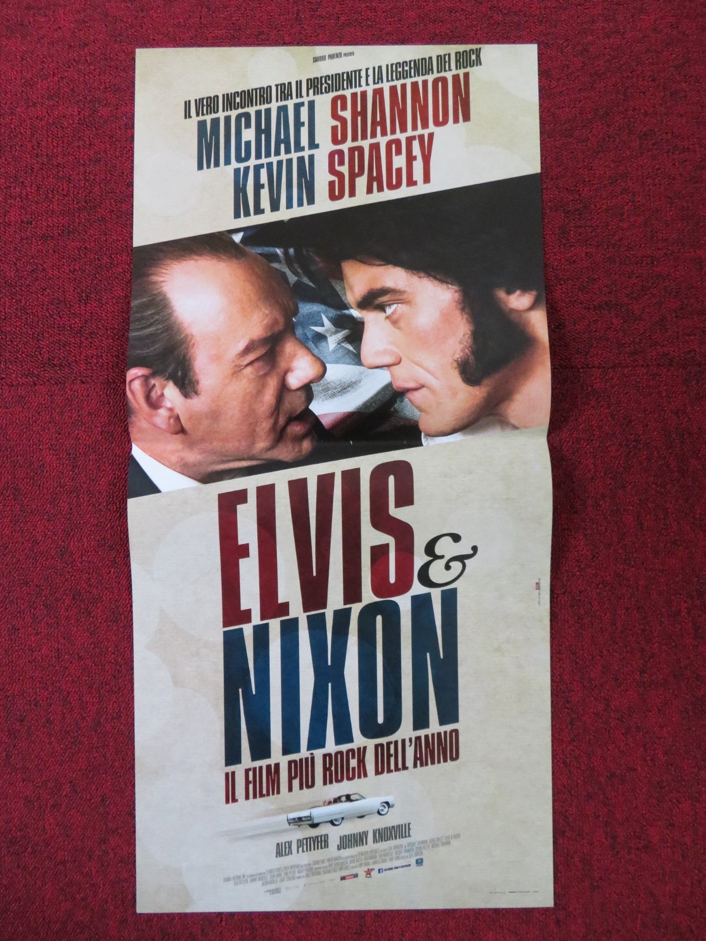 ELVIS & NIXON ITALIAN LOCANDINA POSTER MICHAEL SHANNON KEVIN SPACEY 2016 Rendezvous Cinema Movie posters
