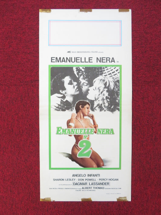 EMANUELLE NERA NO. 2 ITALIAN LOCANDINA POSTER ANGELO INFANTI S. LASRI 1976 Rendezvous Cinema Movie posters