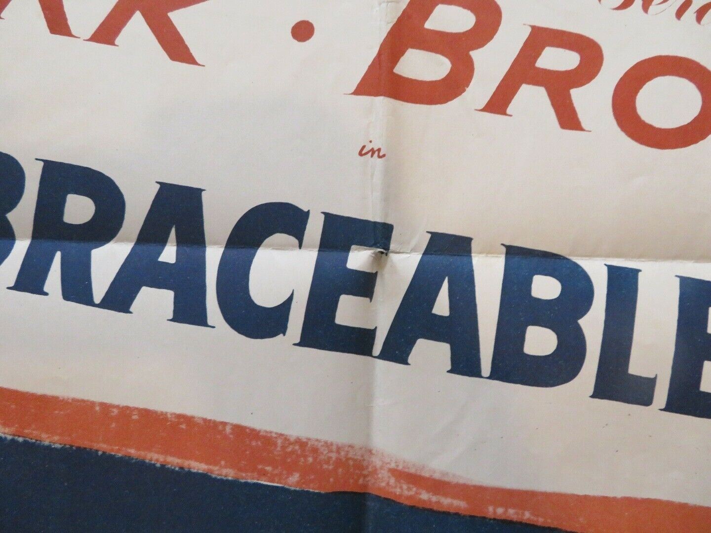 EMBRACABLE YOU FOLDED US ONE SHEET POSTER DANE CLARK GERALDINE BROOKS 1948 Movie posters