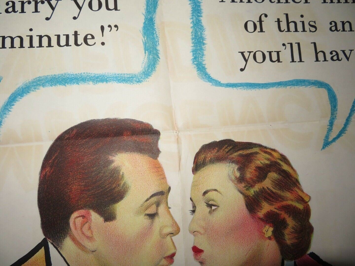 EMERGENCY WEDDING FOLDED US ONE SHEET POSTER LARRY PARKS BARBARA HALE 1950 Movie posters