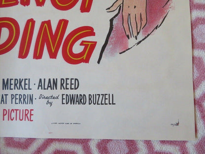 EMERGENCY WEDDING FOLDED US ONE SHEET POSTER LARRY PARKS BARBARA HALE 1950 Movie posters