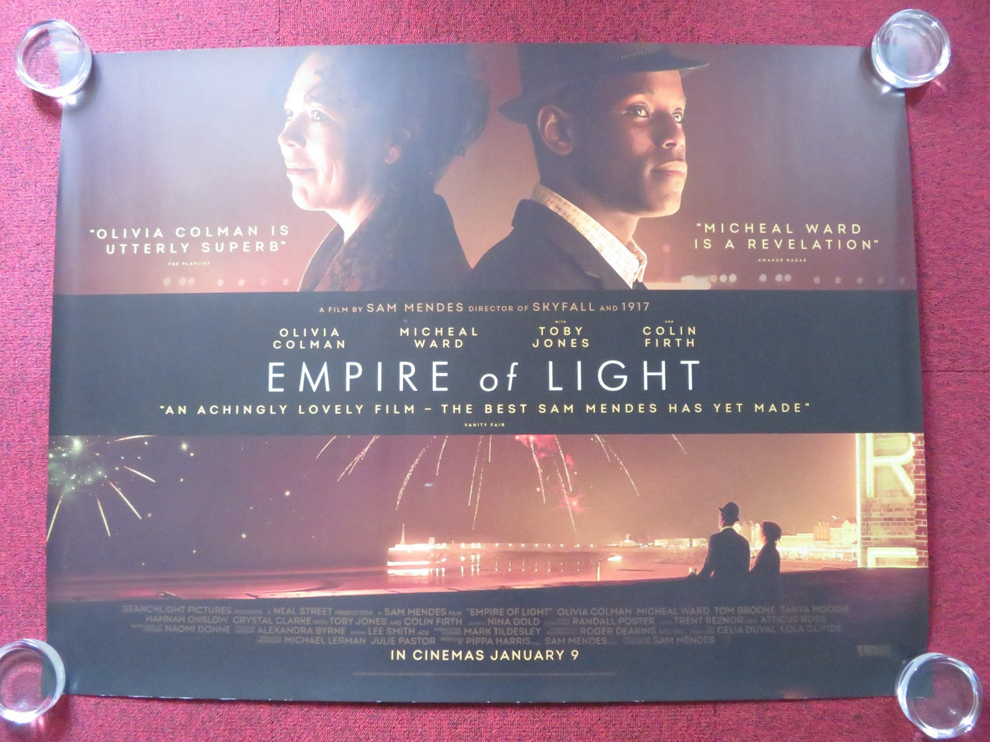 EMPIRE OF LIGHT - A UK QUAD (30"x 40") ROLLED POSTER COLIN FIRTH O. COLMAN 2022 Rendezvous Cinema Movie posters