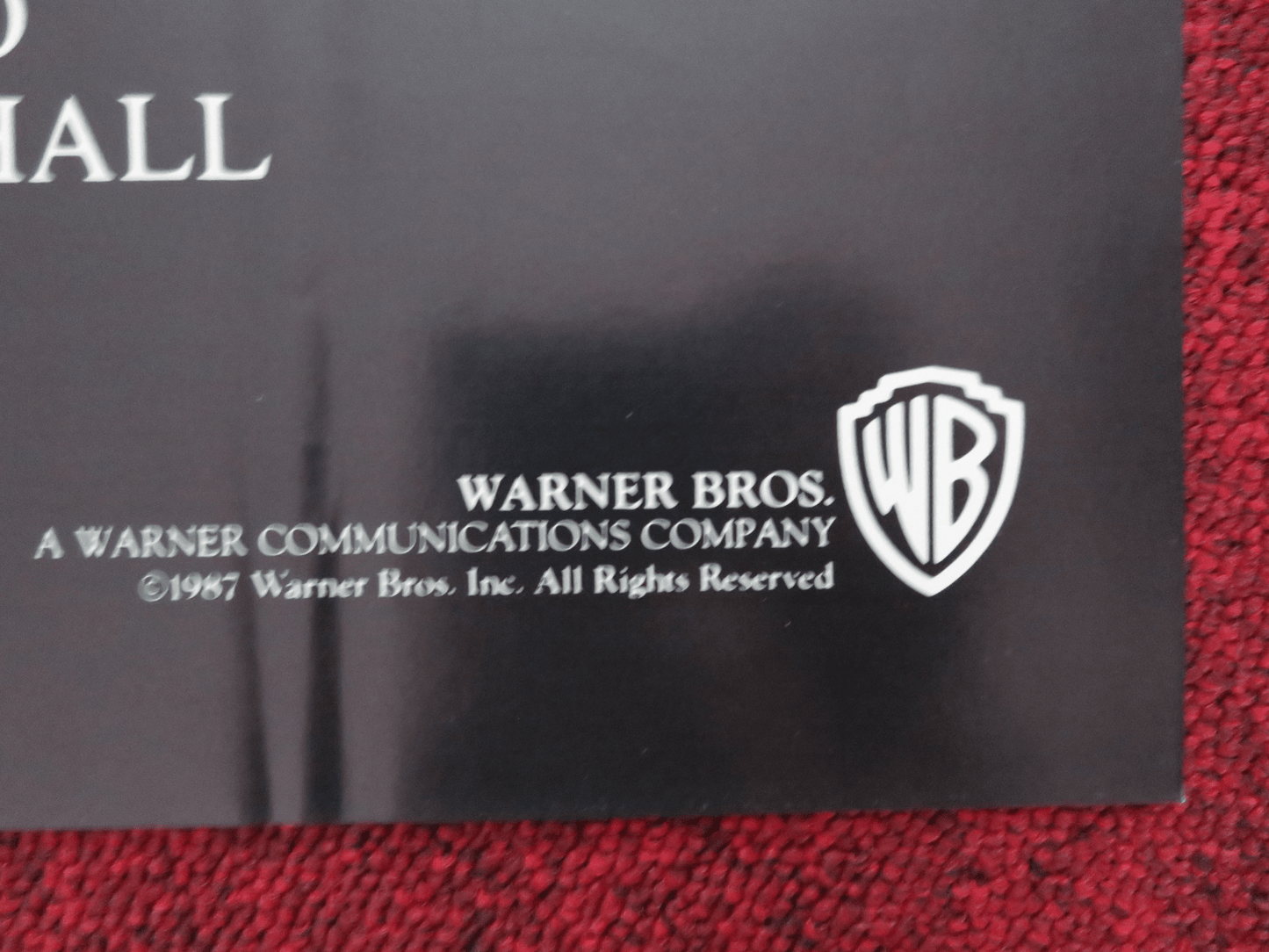 EMPIRE OF THE SUN FOLDED US ONE SHEET POSTER SPIELBERG CHRISTIAN BALE 1987 Rendezvous Cinema Movie posters