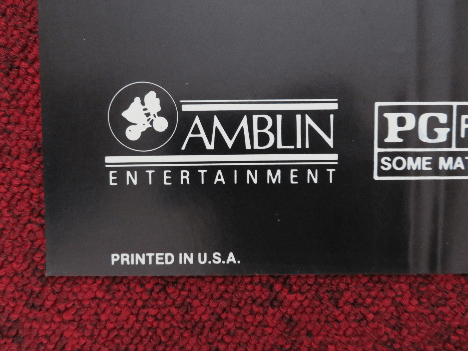 EMPIRE OF THE SUN FOLDED US ONE SHEET POSTER SPIELBERG CHRISTIAN BALE 1987 Rendezvous Cinema Movie posters