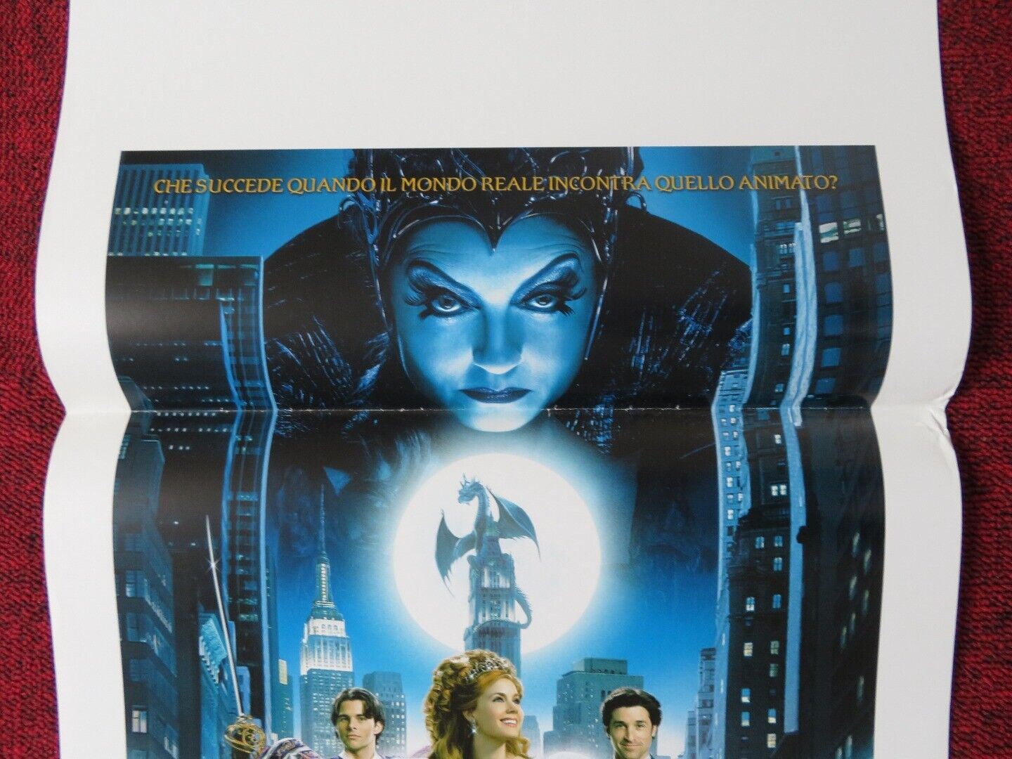ENCHANTED ITALIAN LOCANDINA (27.5"x13") POSTER DISNEY AMY ADAMS 2007 Movie posters