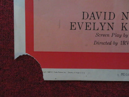 ENCHANTMENT FOLDED US ONE SHEET POSTER DAVID NIVEN TERESA WRIGHT 1948 Movie posters