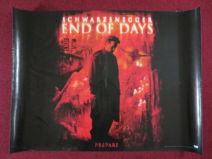 END OF DAYS UK QUAD (30"x 40") ROLLED POSTER ARNOLD SCHWARZENEGGER BYRNE 1999 Rendezvous Cinema Movie posters