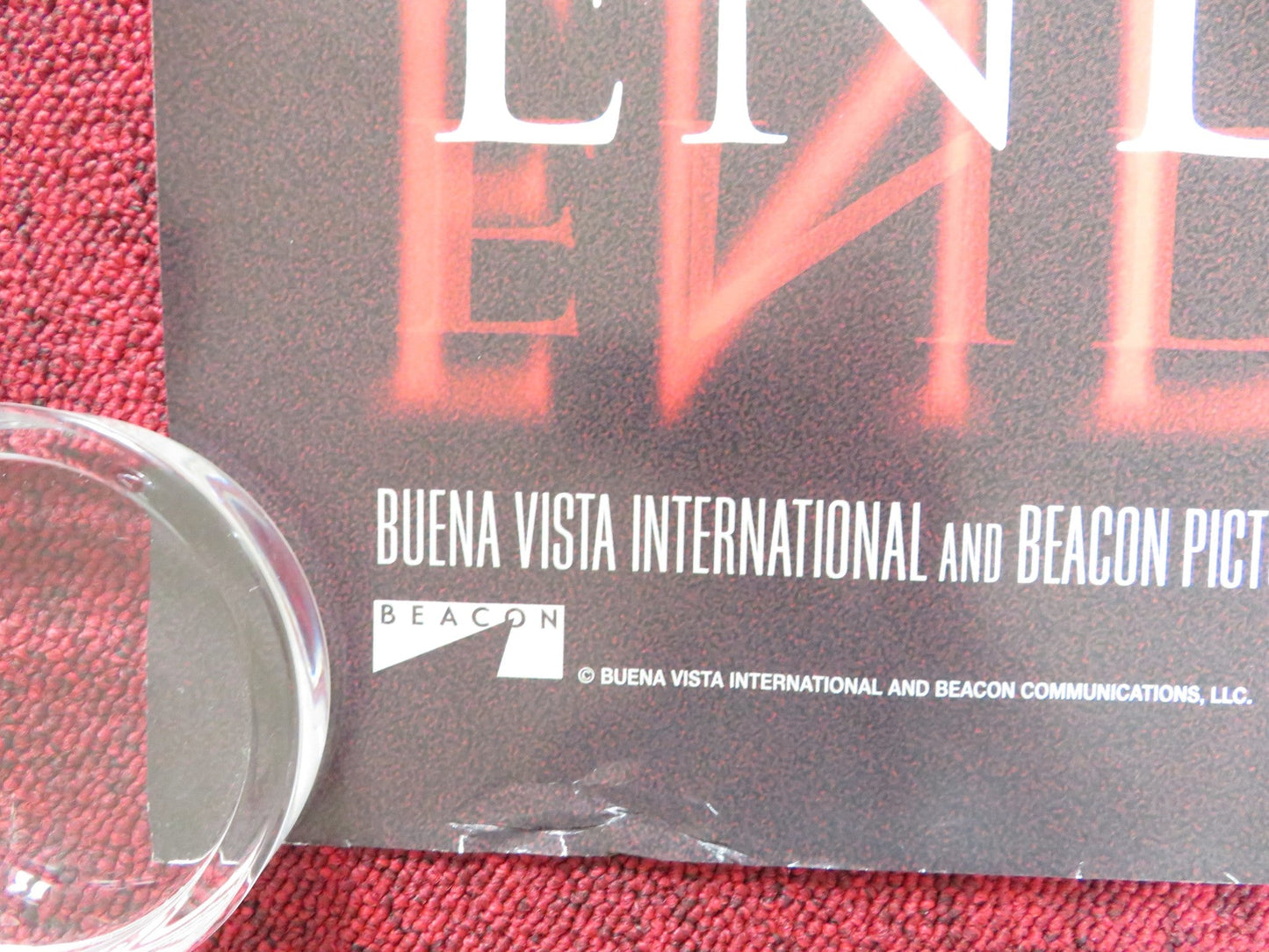 END OF DAYS UK QUAD (30"x 40") ROLLED POSTER ARNOLD SCHWARZENEGGER G. BYRNE 1999 Rendezvous Cinema Movie posters