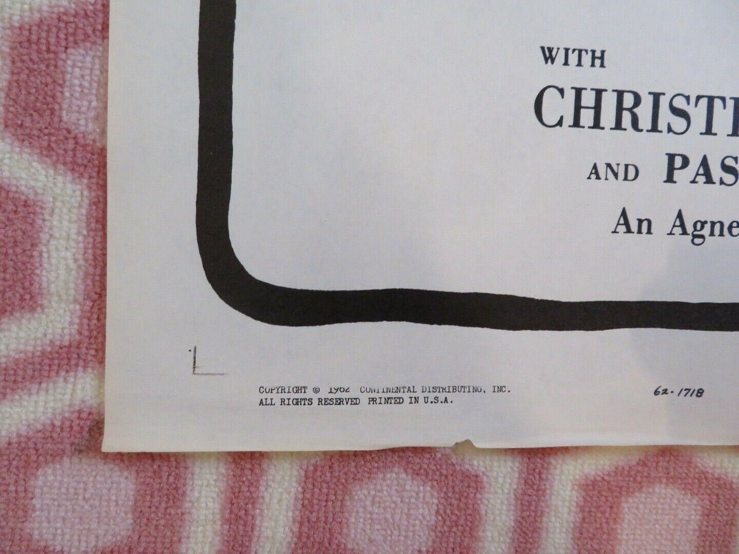 END OF DESIRE ONE SHEET POSTER MARIA SCHELL ALEXANDRE ASTRUL 1962 Movie posters