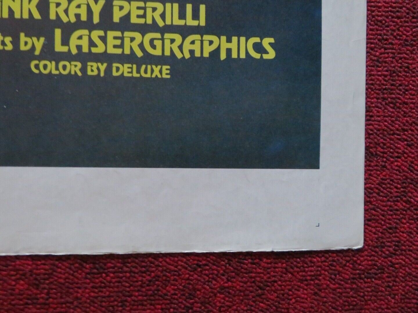 END OF THE WORLD FOLDED US ONE SHEET POSTER CHRISTOPHER LEE SUE LYON 1977 Movie posters