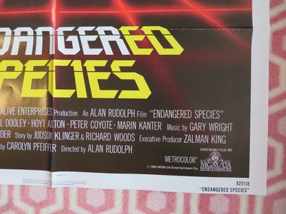 ENDANGERED SPECIES US ONE SHEET POSTER ROBERT URICH JOBETH WILLIAMS 1982 Movie posters