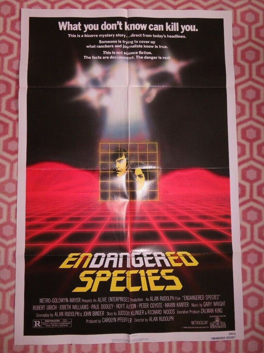 ENDANGERED SPECIES US ONE SHEET POSTER ROBERT URICH JOBETH WILLIAMS 1982 Movie posters