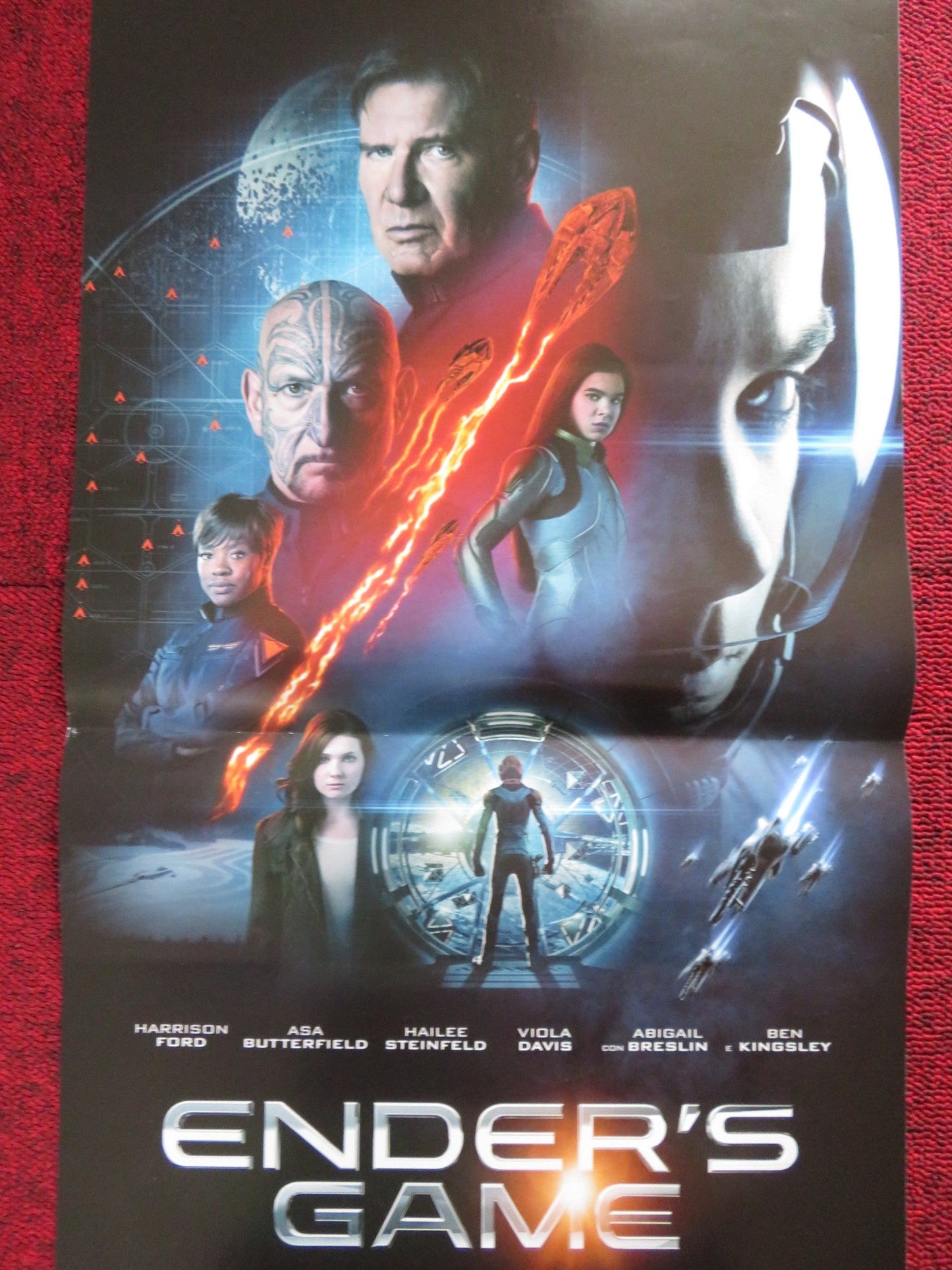 ENDER'S GAME ITALIAN LOCANDINA POSTER HARRISON FORD ASA BUTTERFIELD 2013 Rendezvous Cinema Movie posters